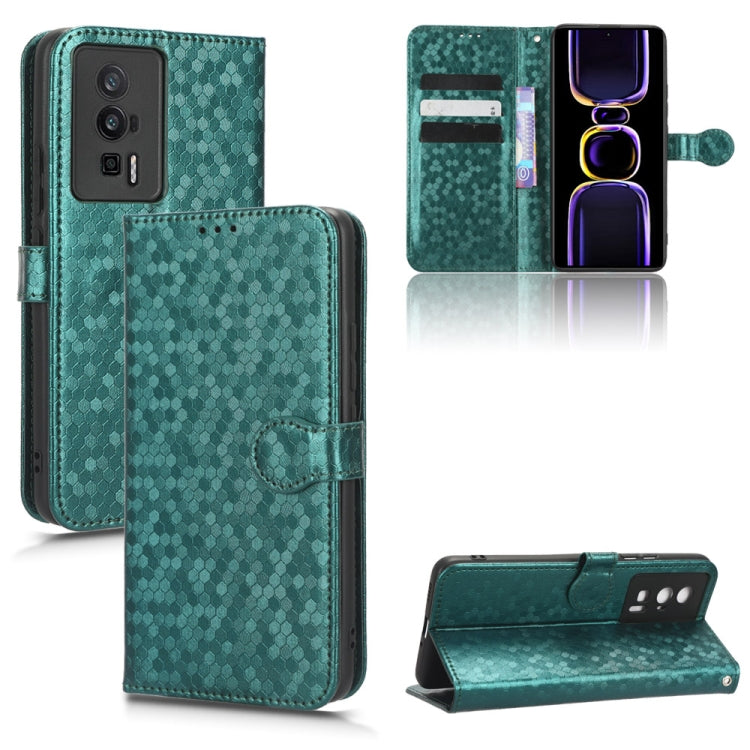Honeycomb Dot Texture Leather Phone Case, For Xiaomi Redmi Note 12 Pro 5G, For Xiaomi Redmi Note12 Pro+, For Xiaomi Redmi K60 5G / K60 Pro / K60 Championship Edition, For Xiaomi Redmi K60E 5G
