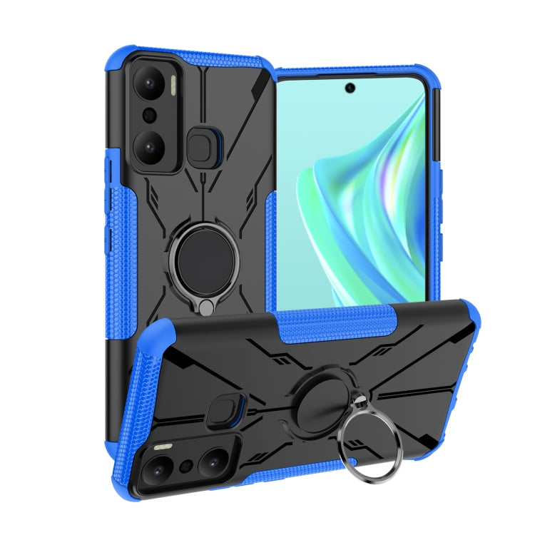 Armor Bear Shockproof PC + TPU Phone Case with Ring, For Infinix Hot 20 Play, For Tecno Pova 4