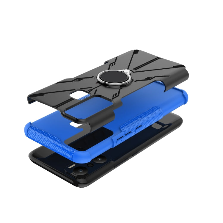 Armor Bear Shockproof PC + TPU Phone Case with Ring, For Infinix Hot 20 Play, For Tecno Pova 4