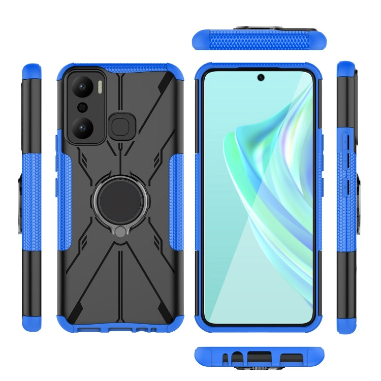 Armor Bear Shockproof PC + TPU Phone Case with Ring, For Infinix Hot 20 Play, For Tecno Pova 4