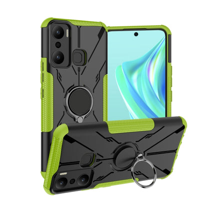 Armor Bear Shockproof PC + TPU Phone Case with Ring, For Infinix Hot 20 Play, For Tecno Pova 4