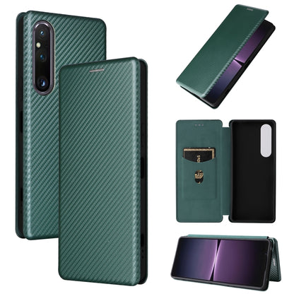 Carbon Fiber Texture Flip Leather Phone Case