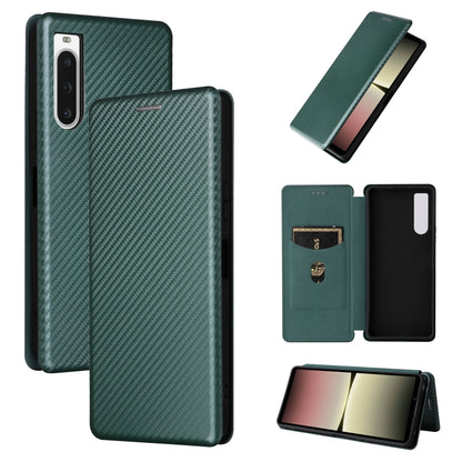 Carbon Fiber Texture Flip Leather Phone Case