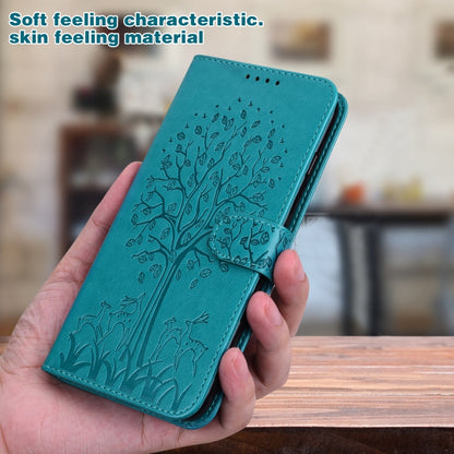 Tree & Deer Pattern Pressed Printing Horizontal Flip Leather Phone Case, For Samsung Galaxy A34 5G, For Samsung Galaxy A54 5G