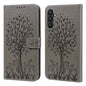 Tree & Deer Pattern Pressed Printing Horizontal Flip Leather Phone Case, For Samsung Galaxy A34 5G, For Samsung Galaxy A54 5G