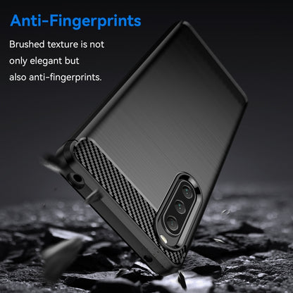 Brushed Texture Carbon Fiber TPU Phone Case