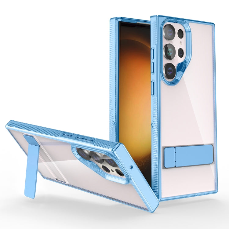 High Transparent Holder Phone Case, For Samsung Galaxy S23 5G, For Samsung Galaxy S23+ 5G, For Samsung Galaxy S23 Ultra 5G