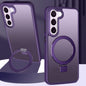 Skin Feel MagSafe Magnetic Holder Phone Case, For Samsung Galaxy S23 5G, For Samsung Galaxy S23+ 5G, For Samsung Galaxy S23 Ultra 5G