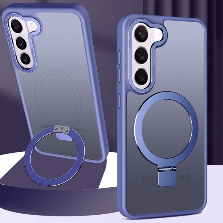 Skin Feel MagSafe Magnetic Holder Phone Case, For Samsung Galaxy S23 5G, For Samsung Galaxy S23+ 5G, For Samsung Galaxy S23 Ultra 5G