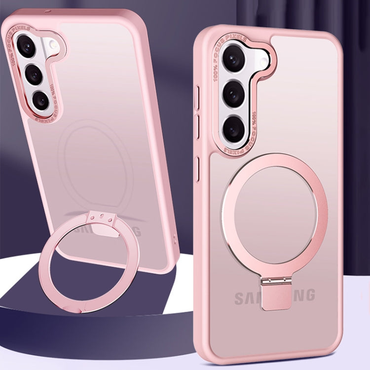 Skin Feel MagSafe Magnetic Holder Phone Case, For Samsung Galaxy S23 5G, For Samsung Galaxy S23+ 5G, For Samsung Galaxy S23 Ultra 5G