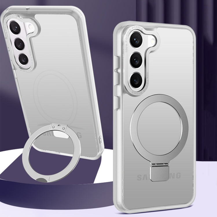 Skin Feel MagSafe Magnetic Holder Phone Case, For Samsung Galaxy S23 5G, For Samsung Galaxy S23+ 5G, For Samsung Galaxy S23 Ultra 5G