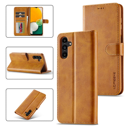 LC.IMEEKE Calf Texture Leather Phone Case