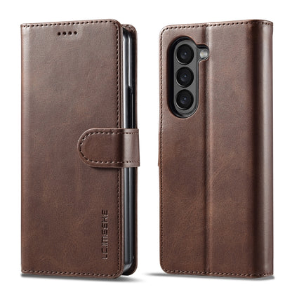 LC.IMEEKE Calf Texture Leather Phone Case