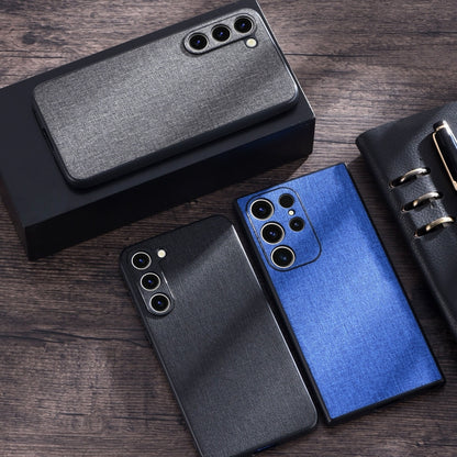 Cloth Texture PU + TPU Phone Case, For Samsung Galaxy S23 Ultra 5G