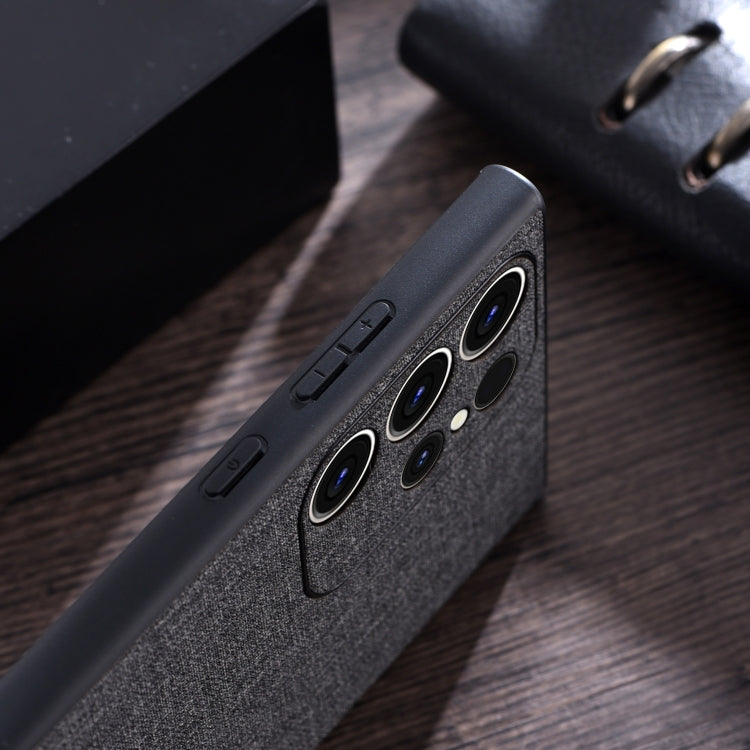 Cloth Texture PU + TPU Phone Case, For Samsung Galaxy S23 Ultra 5G