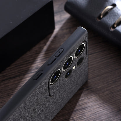 Cloth Texture PU + TPU Phone Case, For Samsung Galaxy S23 Ultra 5G