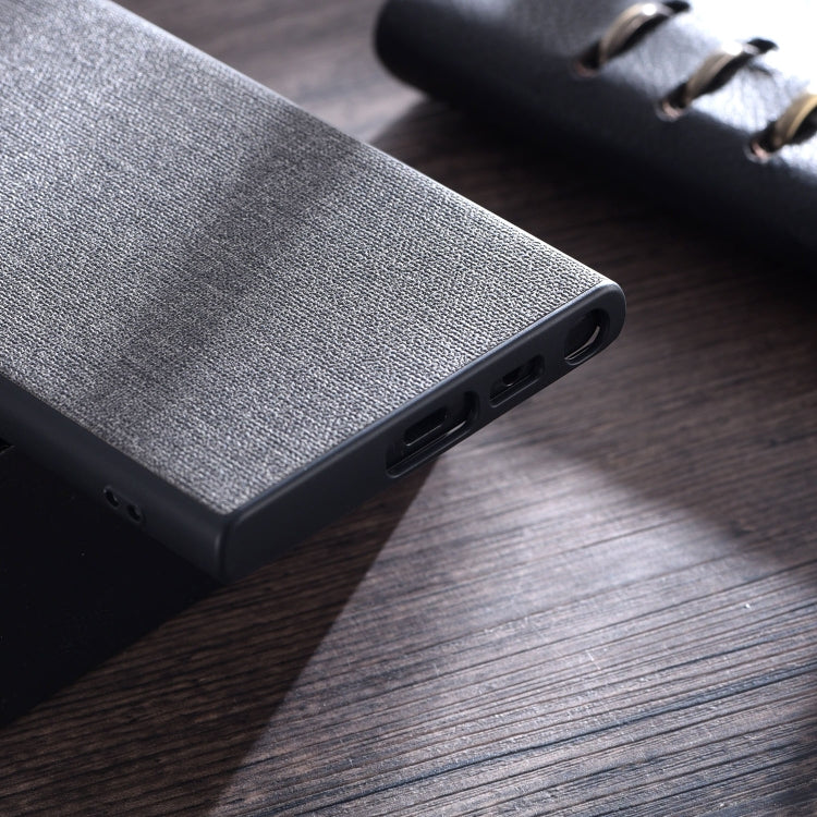 Cloth Texture PU + TPU Phone Case, For Samsung Galaxy S23 Ultra 5G