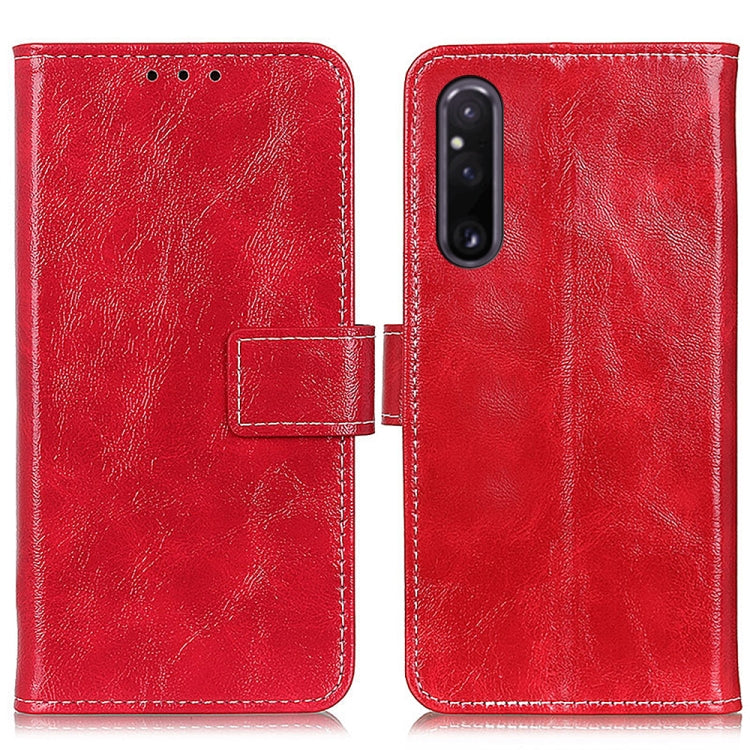 Retro Crazy Horse Texture Horizontal Flip Leather Phone Case