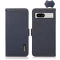 KHAZNEH Side-Magnetic Litchi Genuine Leather RFID Phone Case