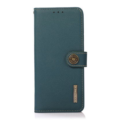 KHAZNEH Custer Texture RFID Genuine Leather Phone Case