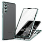 HD Full Cover Magnetic Metal Tempered Glass Phone Case, For Samsung Galaxy S23 5G, For Samsung Galaxy S23+ 5G, For Samsung Galaxy S23 Ultra 5G