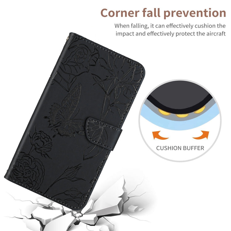 Skin Feel Butterfly Peony Embossed Leather Phone Case, For Google Pixel 7A, For Samsung Galaxy M14 5G
