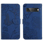 Skin Feel Butterfly Peony Embossed Leather Phone Case