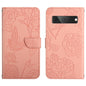 Skin Feel Butterfly Peony Embossed Leather Phone Case, For Google Pixel 7A, For Samsung Galaxy M14 5G