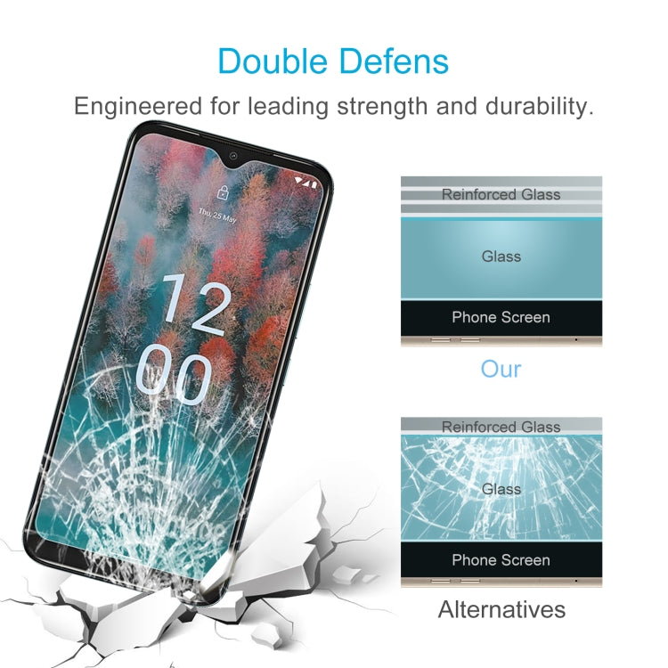 50pcs 0.26mm 9H 2.5D Tempered Glass Film