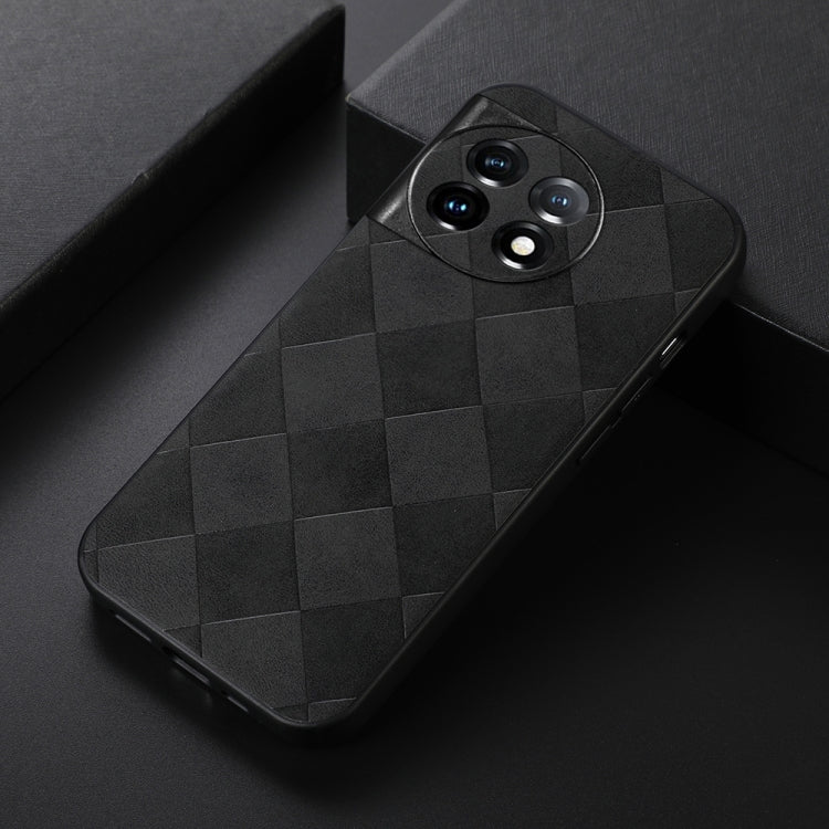 Weave Plaid PU Phone Case, For OnePlus 11, For OnePlus 11R/Ace 2, For Samsung Galaxy A24 4G