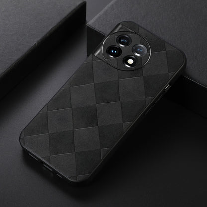 Weave Plaid PU Phone Case, For OnePlus 11, For OnePlus 11R/Ace 2, For Samsung Galaxy A24 4G
