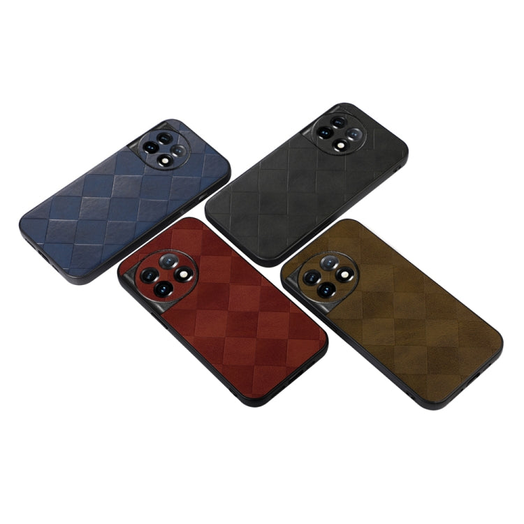 Weave Plaid PU Phone Case, For OnePlus 11, For OnePlus 11R/Ace 2, For Samsung Galaxy A24 4G