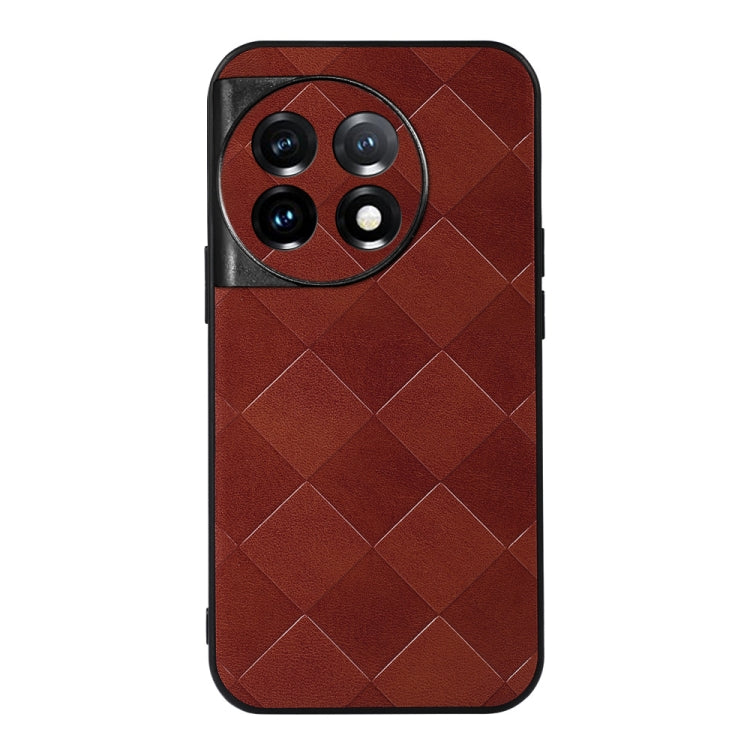 Weave Plaid PU Phone Case, For OnePlus 11, For OnePlus 11R/Ace 2, For Samsung Galaxy A24 4G
