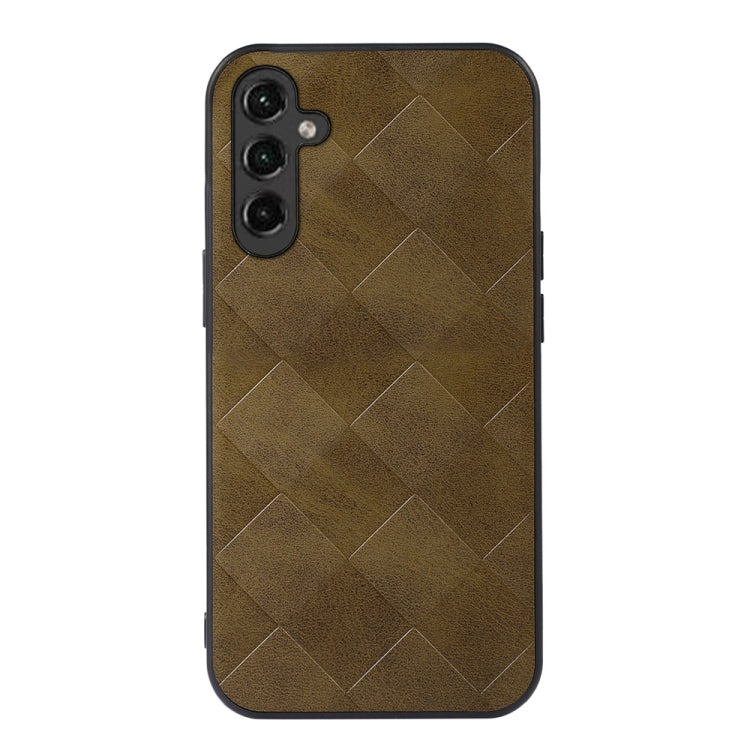 Weave Plaid PU Phone Case, For OnePlus 11, For OnePlus 11R/Ace 2, For Samsung Galaxy A24 4G