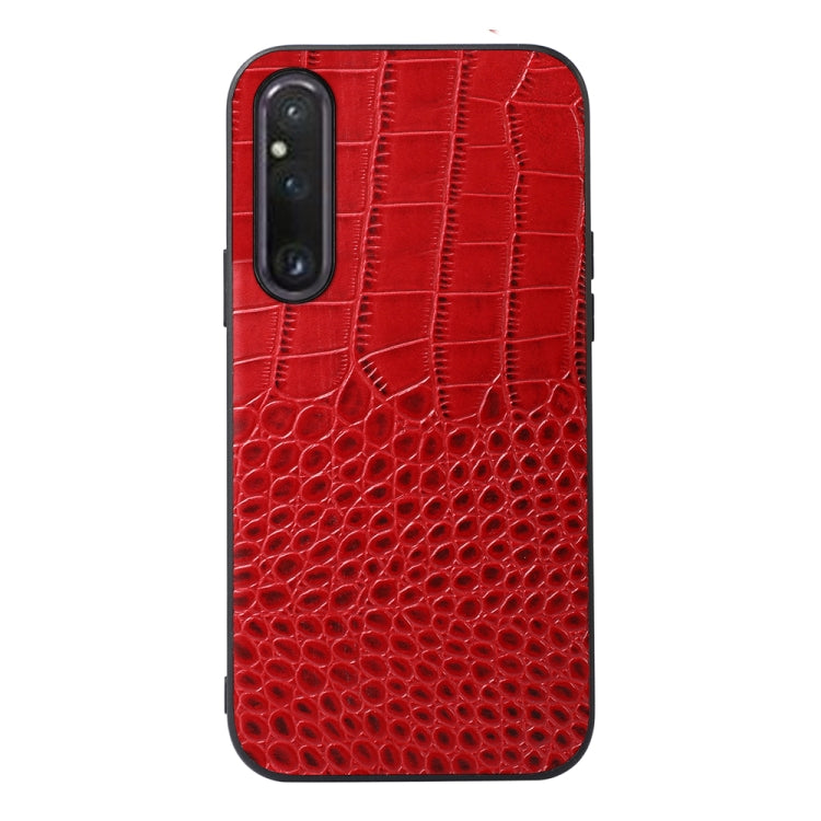 Crocodile Texture Genuine Leather Phone Case