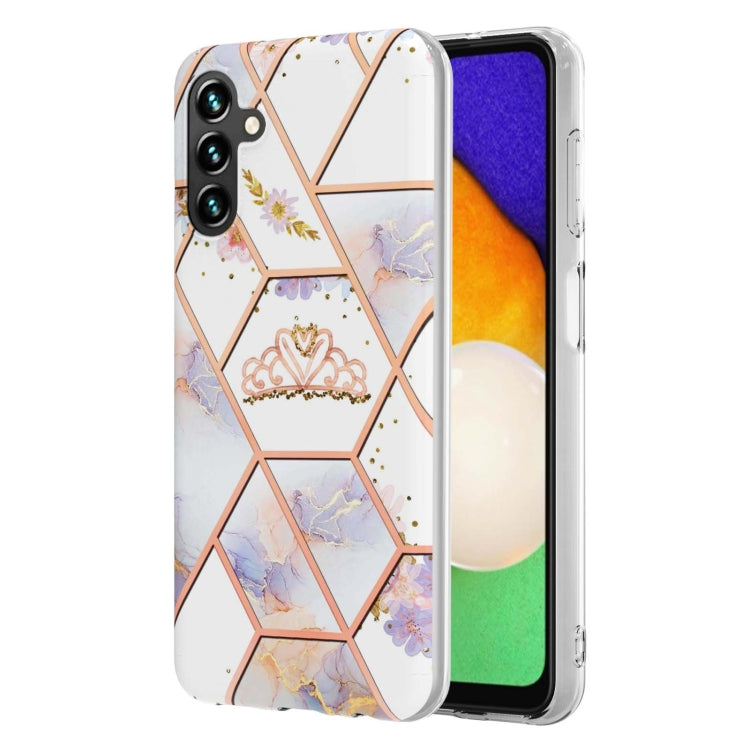 Splicing Marble Flower IMD TPU Phone Case