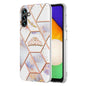 Splicing Marble Flower IMD TPU Phone Case