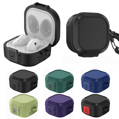 Wireless Earphones Silicone Case with Switch & Carabiner for Samsung Galaxy Buds Live / Buds2 / Buds Pro / Buds2 Pro