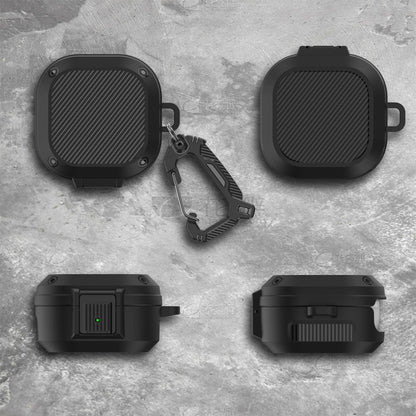 Wireless Earphones Silicone Case with Switch & Carabiner for Samsung Galaxy Buds Live / Buds2 / Buds Pro / Buds2 Pro