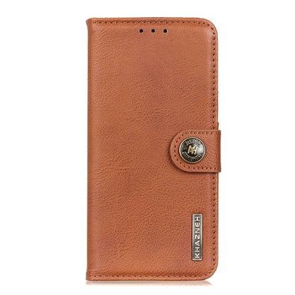 KHAZNEH Cowhide Texture Horizontal Flip Leather Phone Case