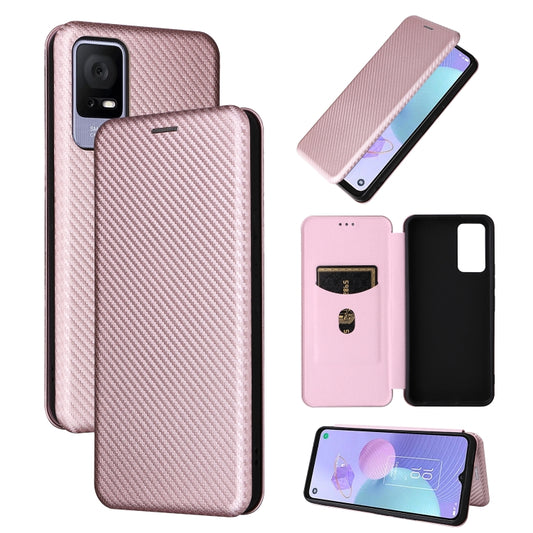 Carbon Fiber Texture Flip Leather Phone Case