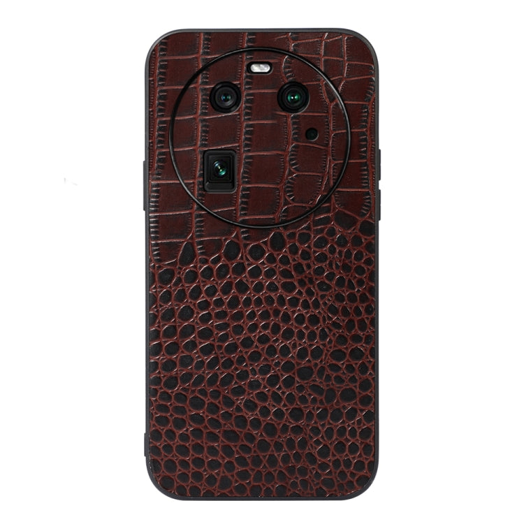 Crocodile Texture Genuine Leather Phone Case