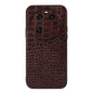 Crocodile Texture Genuine Leather Phone Case