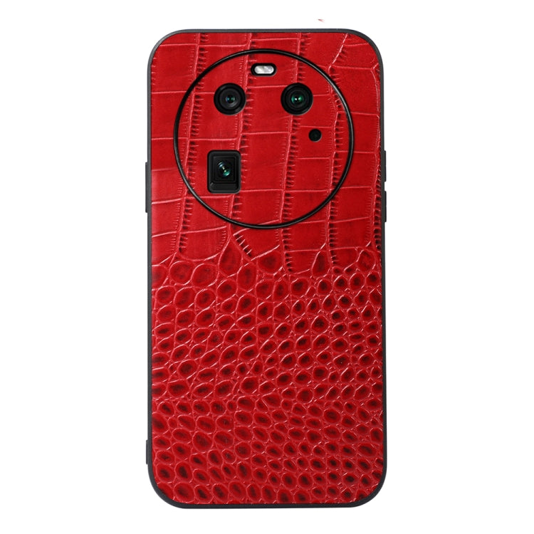 Crocodile Texture Genuine Leather Phone Case