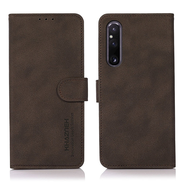 KHAZNEH Matte Texture Leather Phone Case