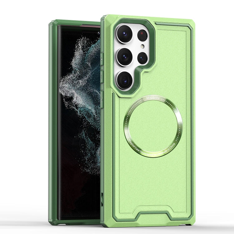 Armour Two-color MagSafe Magnetic TPU + PC Phone Case, For Samsung Galaxy S23+ 5G