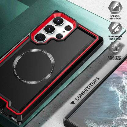 Armour Two-color MagSafe Magnetic TPU + PC Phone Case, For Samsung Galaxy S23+ 5G