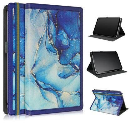 Marble Pattern Stitching Leather Tablet Case