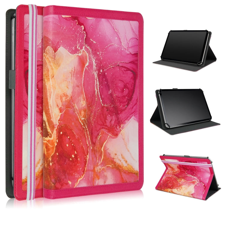 Marble Pattern Stitching Leather Tablet Case