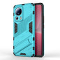 Punk Armor 2 in 1 PC + TPU Shockproof Phone Case with Holder